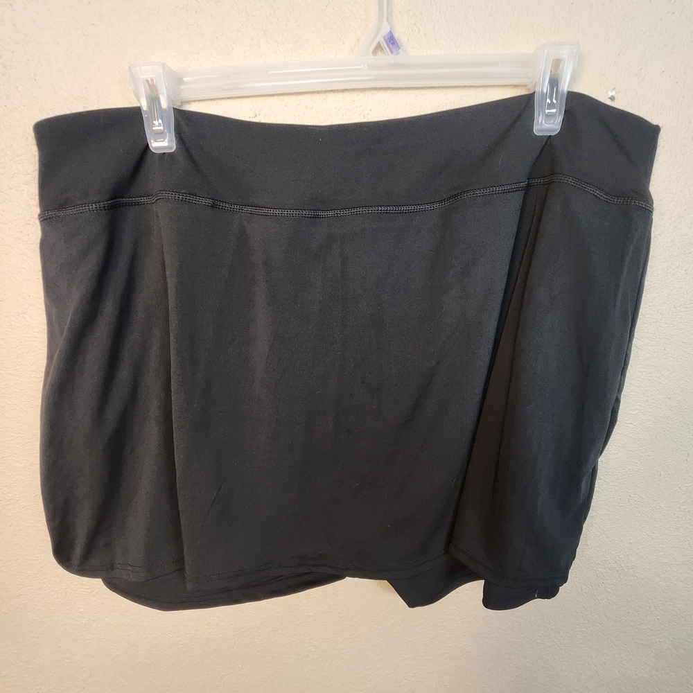 Realessentials Black Stretch Skort 3X (5720)